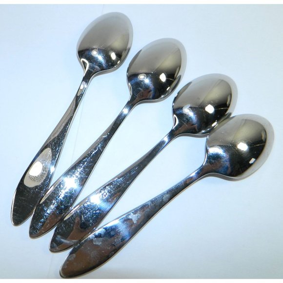 Lenox Butterfly Meadow 4 Soup Spoons Still Shiny! - Picture 5 of 8